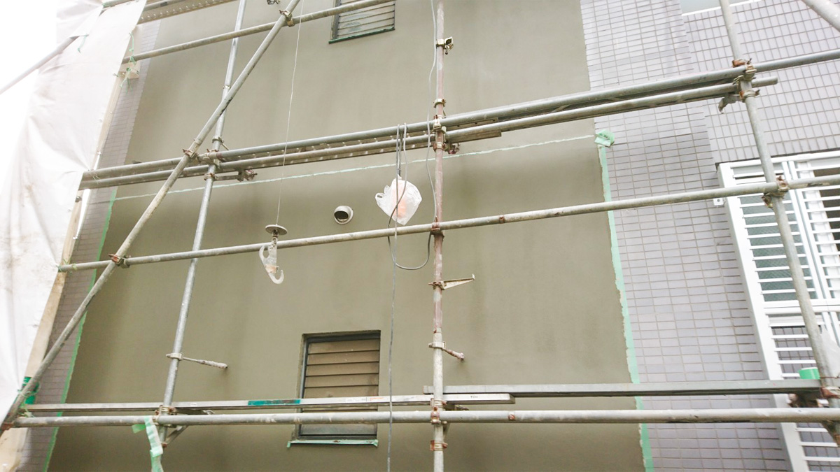 外壁モルタル塗り 小宮左官工業所 東京都 足立区 北区 荒川区 葛飾区 墨田区の左官工事を施工いたします